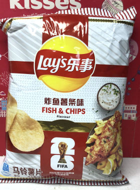 临期 Lays乐事薯片炸鱼薯条味/蒜香黄油味70g休闲零食小吃