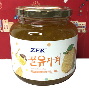 临期 韩国进口蜂蜜百香果柚子茶580g/蜂蜜柚子茶【果肉饮料】1kg