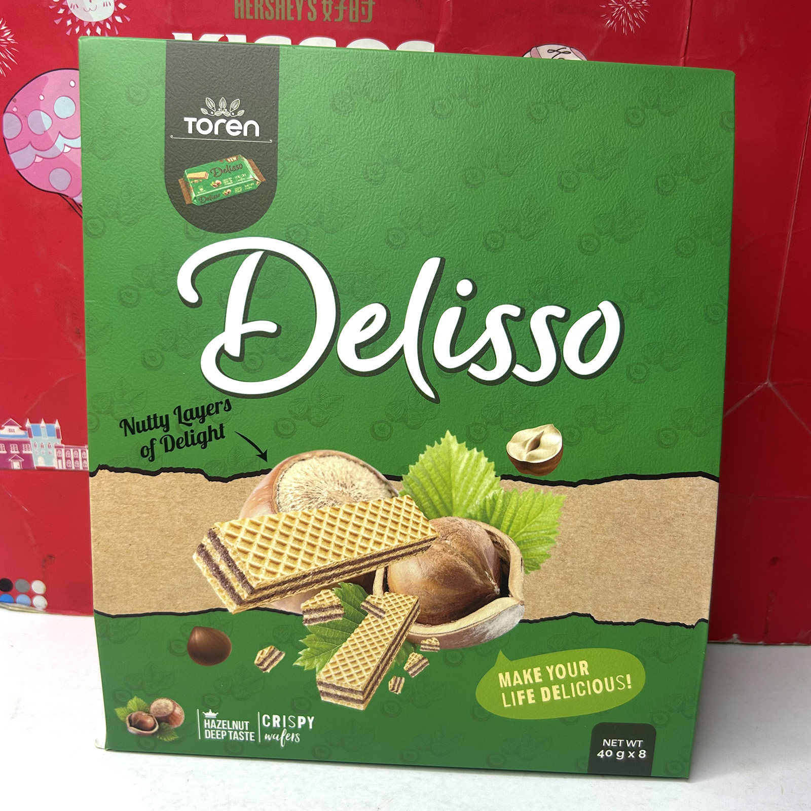 临期清仓 土耳其进口双重可可味榛子味威化饼干320g休闲零食小吃