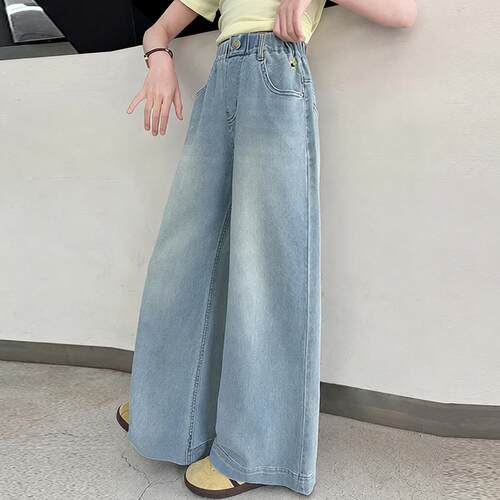 女童牛仔裤夏季新款女大童洋气