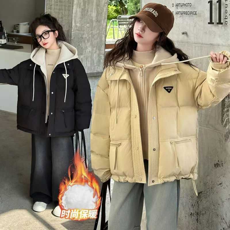 女童冬装羽绒棉服加厚2026新款
