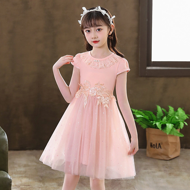 女童裙子2026夏款女童连衣裙宝宝洋气甜美公主裙花边珍珠亮片纱裙,童装/婴儿装/亲子装,连衣裙,淘宝优惠券,粉丝福利购,淘宝优惠卷