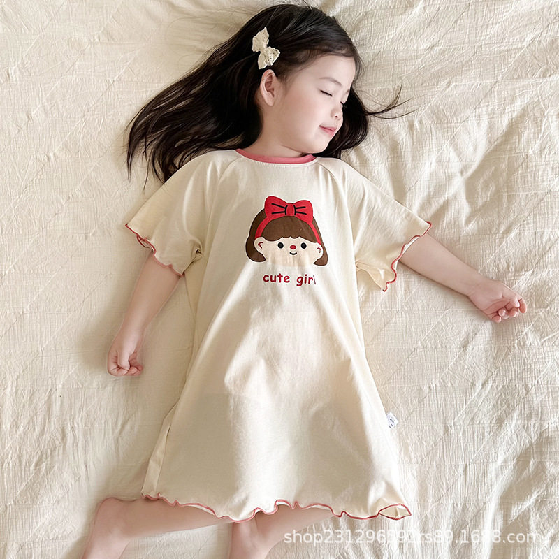 儿童女童韩版裙子睡裙女宝宝夏季