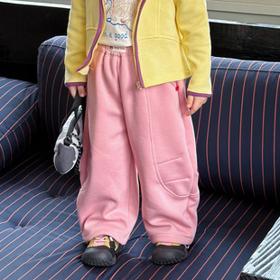 女童裤子春秋薄款新款儿童外穿运动裤女宝宝春装休闲宽松卫裤