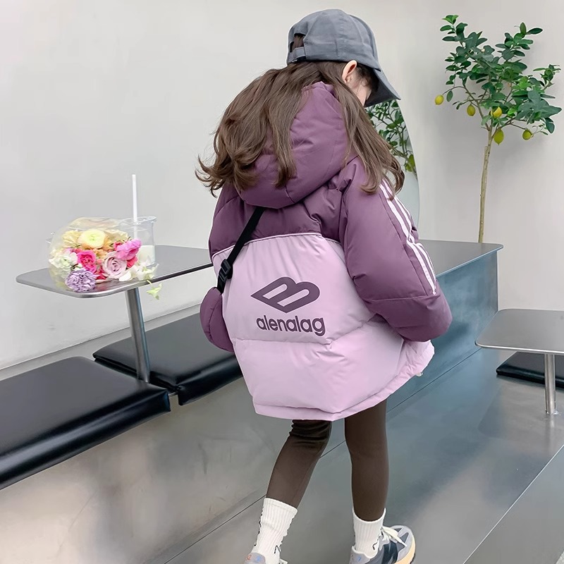 女童冬装羽绒棉服2025新款洋气
