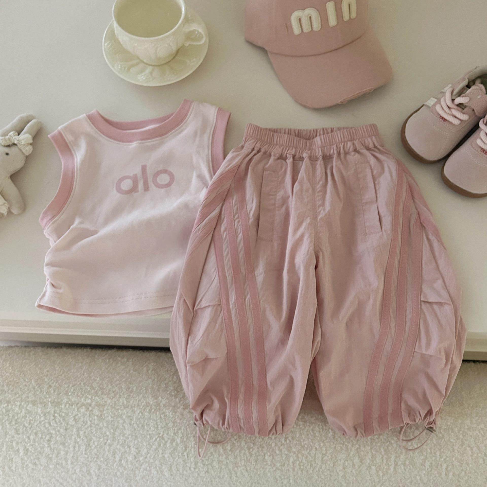 女童套装女宝宝夏季洋气薄款收腰背心2026韩系新款时尚工装裤夏装,童装/婴儿装/亲子装,背心吊带,淘宝优惠券,粉丝福利购,淘宝优惠卷