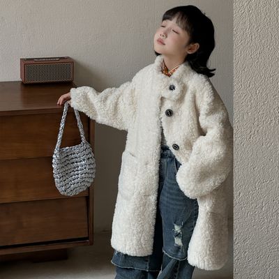 冬新款韩系儿童皮草女童皮毛一体