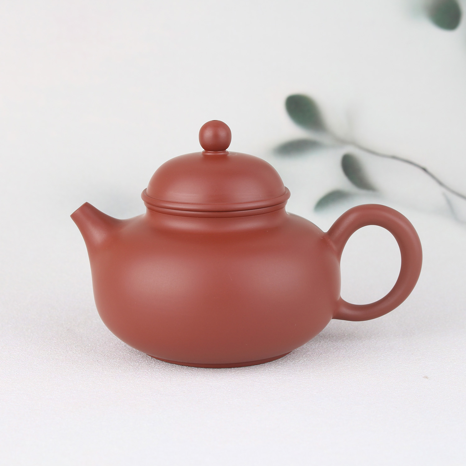 【章思林.容天】潮州朱泥手拉壶陈年老朱泥工夫茶纯手工茶壶110cc