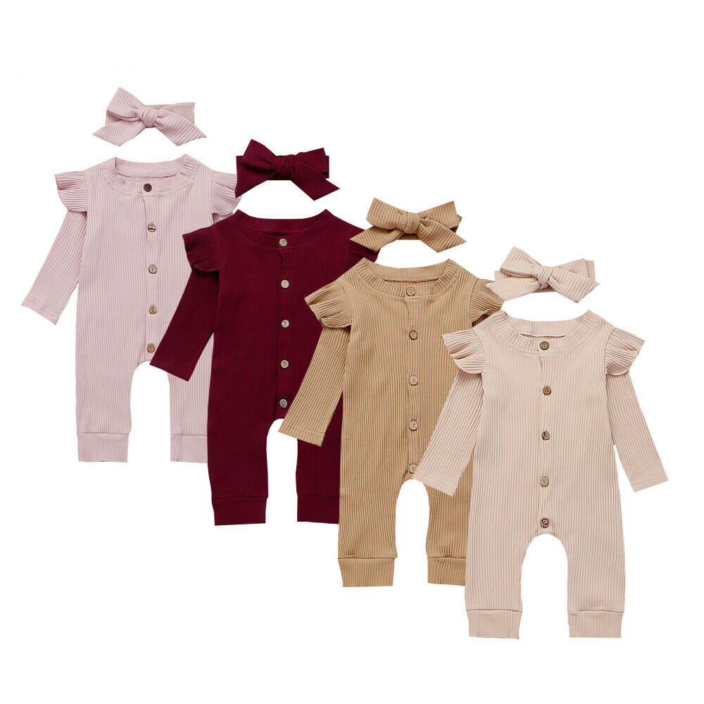baby spring autumn clothing newborn baby girl boy ribbed clo
