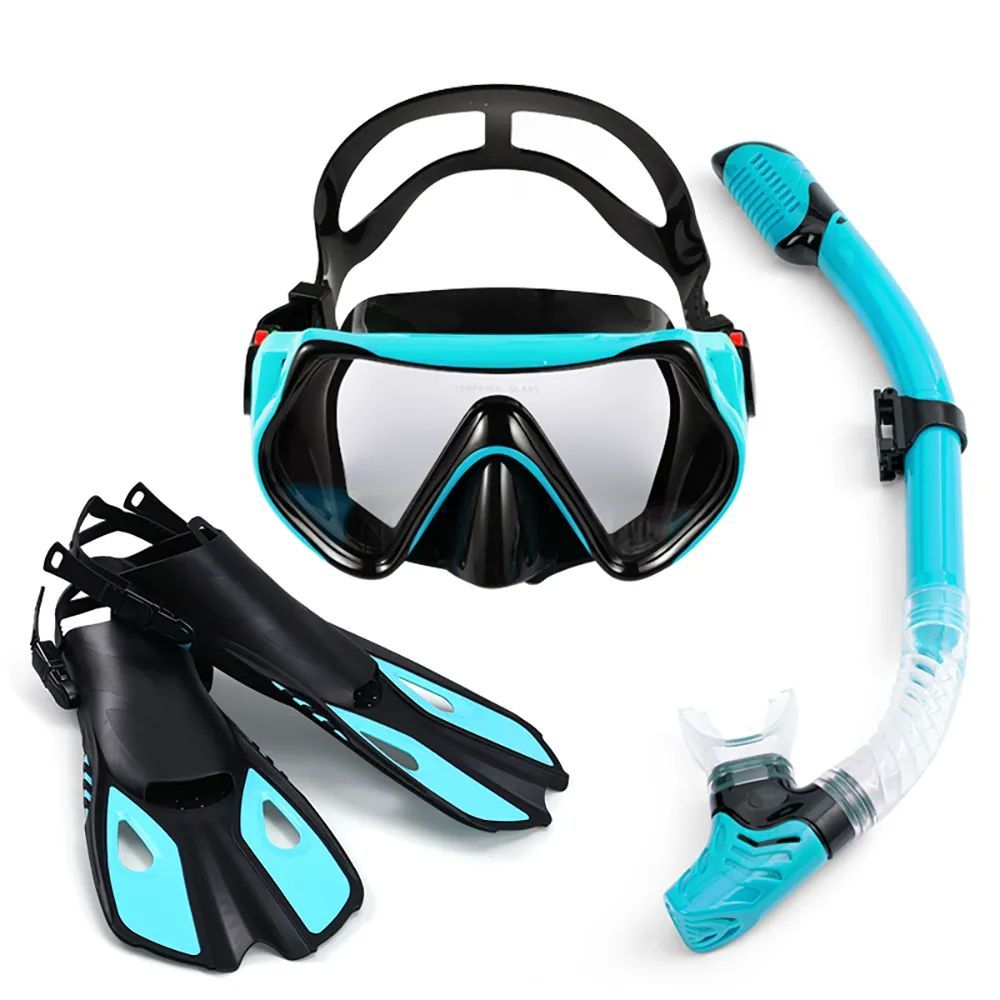 Swimming Flippers Diving Fins Snorkeling Goggles Dive Snorke