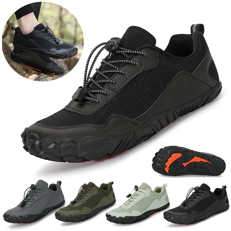 Men Barefoot Hiking Shoes Breathable Outdoor Sports Climbing 女鞋 网面鞋 原图主图