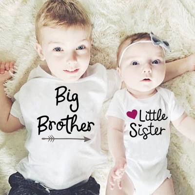 Big Brother Little Sister Family Matching Clothes Baby Girls