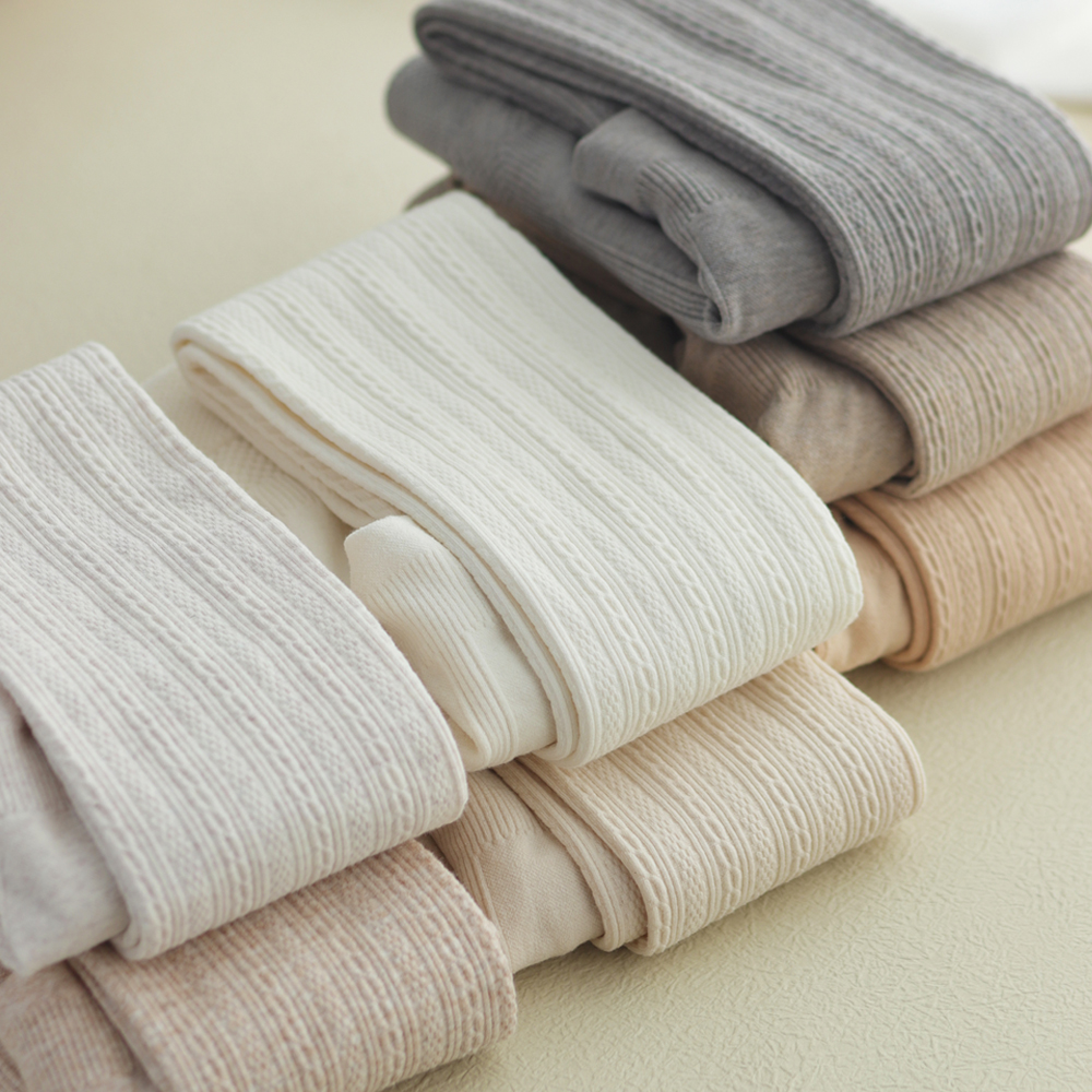 加厚打底裤袜条纹麻花甜美日系