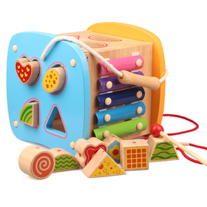 宝宝积木玩具0-1-2岁3婴儿童男孩女孩益智力动脑木头拼装幼儿早教