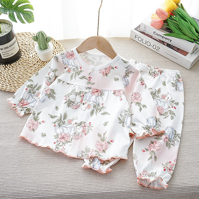 小女孩款春季套装公主纯棉a类1岁