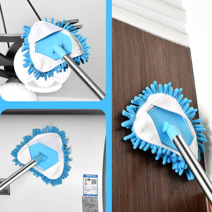 平板简易除尘拖小型地板拖除尘刷死角女三角形伸缩迷你拖把擦玻璃