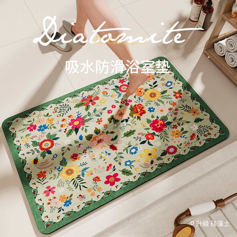 家用硅藻泥浴室垫卫生间浴室门口吸水速干脚垫家用防滑浴室垫,家庭/个人清洁工具,地垫,淘宝优惠券,粉丝福利购,淘宝优惠卷