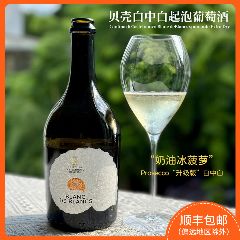 海盐菠萝“小香槟”贝壳白中白起泡葡萄酒Blanc de Blancs