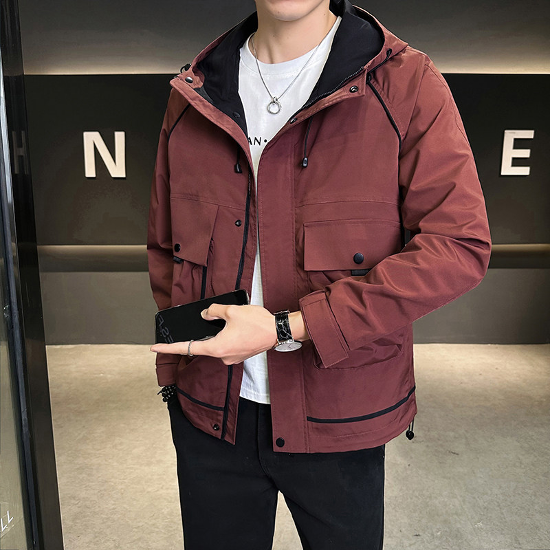 店主风2025年春季新款潮牌工装连帽外套男夹克JK9208-P93控149,男装夹克,电商D240-242