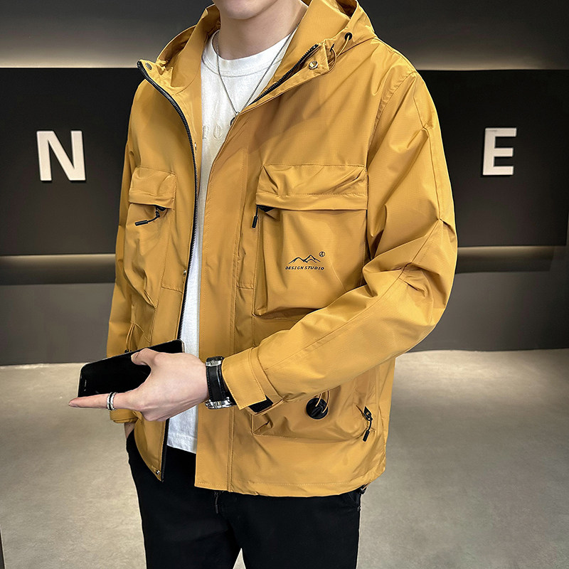 聚酯纤维2023新款潮牌机能工装高级感衣服夹克JK9163-P120,男装夹克,电商D240-242