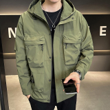 聚酯纤维2023新款潮牌机能工装高级感衣服夹克JK9163-P120，男装夹克，电商D240-242