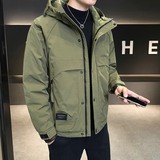 店主风2025年男士秋冬二棉加棉加厚夹克休闲棉服M1121-P120，男装夹克，电商D240-242
