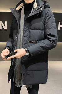 店主风  2025年冬装潮牌中长款加厚连帽潮流羽绒服男 6666-P180图片