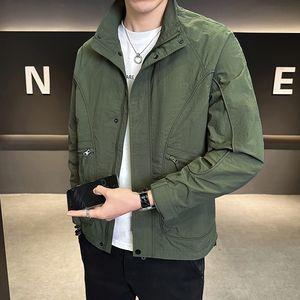 店主风 2025年春季新款潮牌外套立领帅气男夹克JK9212-P93 控149图片