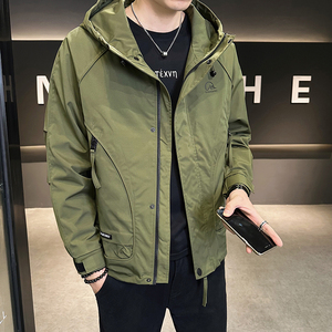 店主风  2025年春季新款潮牌工装冲锋衣帅气外套男夹克JK9190-P90图片