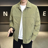 店主风2025春季新款潮牌外套衬衫领帅气男夹克JK9218-P90控129，男装夹克，电商D240-242