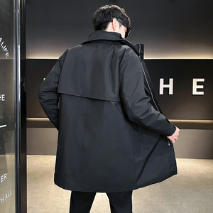 店主风 白鸭绒男士假两件中长款保暖风衣羽绒服YR8105-P220图片