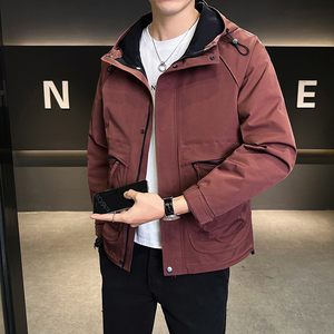 店主风2025年春季新款潮牌工装连帽外套男夹克JK9205-P90控129