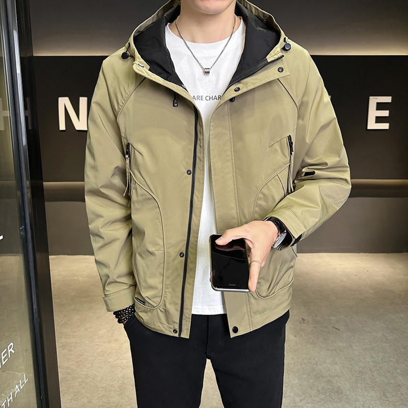 店主风 2025年春季新款潮牌工装连帽外套男夹克JK9209-P93 控149图片