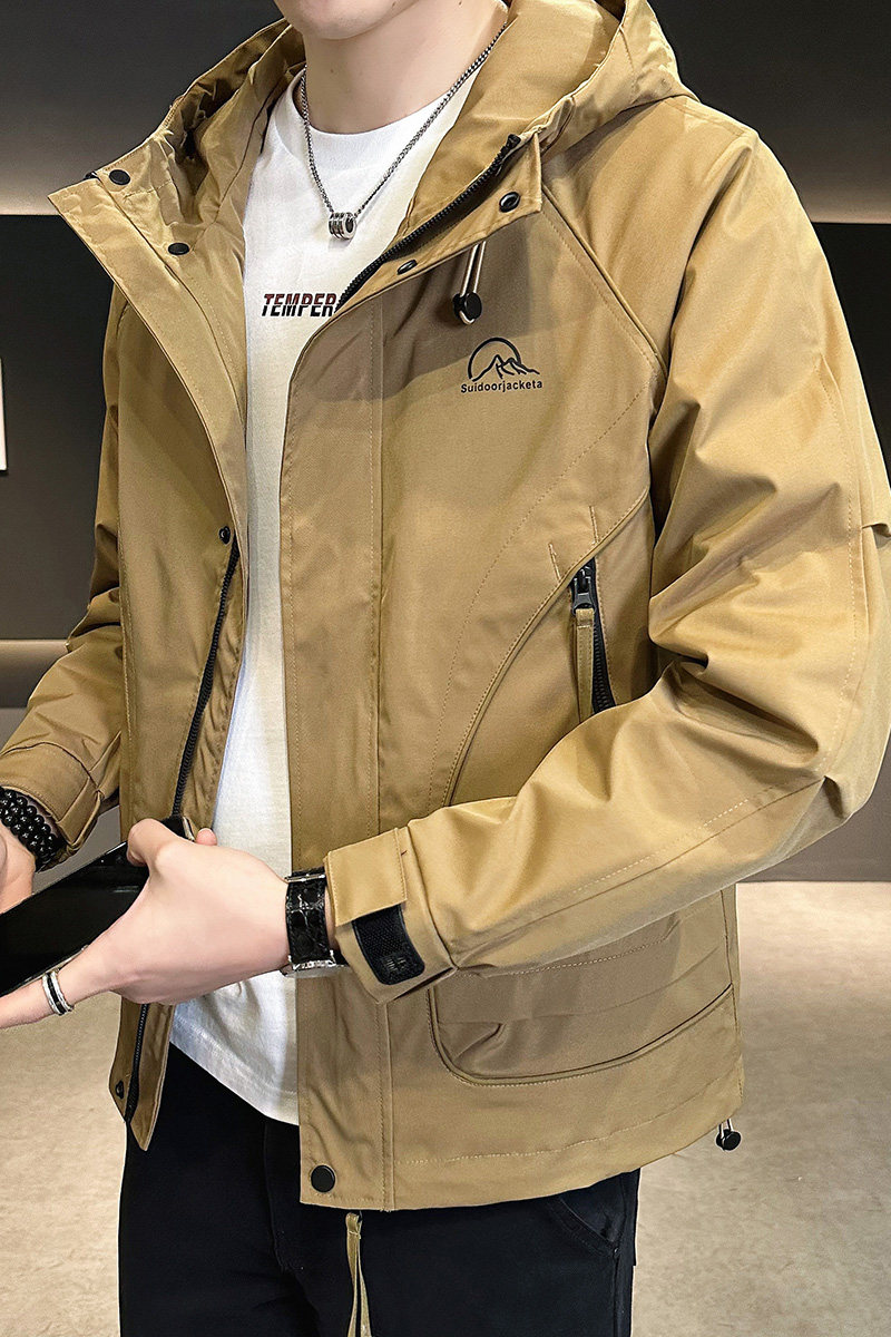 店主风2025年春季新款潮牌工装冲锋衣帅气外套男夹克JK9190-P90,男装夹克,电商D240-242