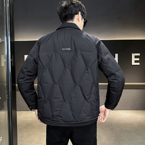 店主风90白鸭绒  2025年设计感外套假两件羽绒服男L6617-P280图片