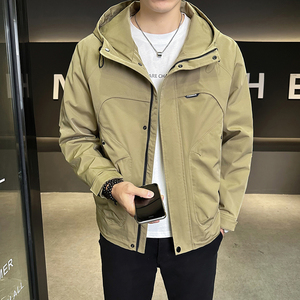 店主风 2025年春季新款潮牌工装连帽外套男夹克JK9203-P90 控129图片