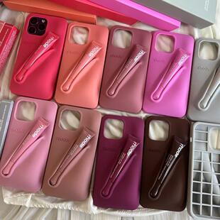 代购rhode唇膏唇彩手机壳适用iphone15promax手机壳镜面唇釉网红防摔ins潮少女i13 i14苹果立体硅胶海莉i16