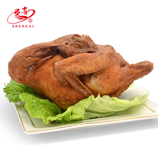 圣喜德州清真扒鸡整只550g真空熟食即食五香烧鸡卤味鸡肉零食特产
