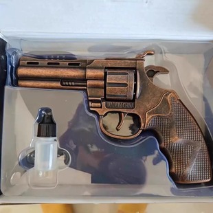 侧开全金属左轮砸炮枪擦响炮火石砸响枪纸炮子火炮手枪玩具枪怀旧