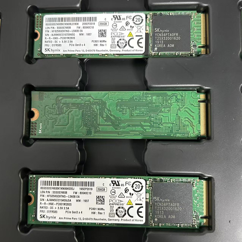海力士256G M.2 2280 NVMe3.0协议SSD固态全新0通电Tlc颗粒带缓存