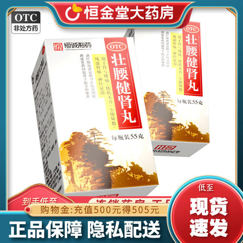 【恒诚制药】壮腰健肾丸55g*1瓶/盒