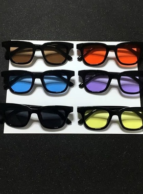 中国新说唱权志龙同款红色墨镜网红高颜值太阳镜男女墨镜ins眼镜