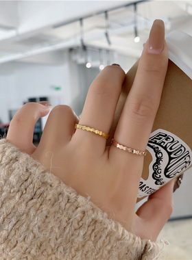 大码戒指女胖mm欧美设计高级ins