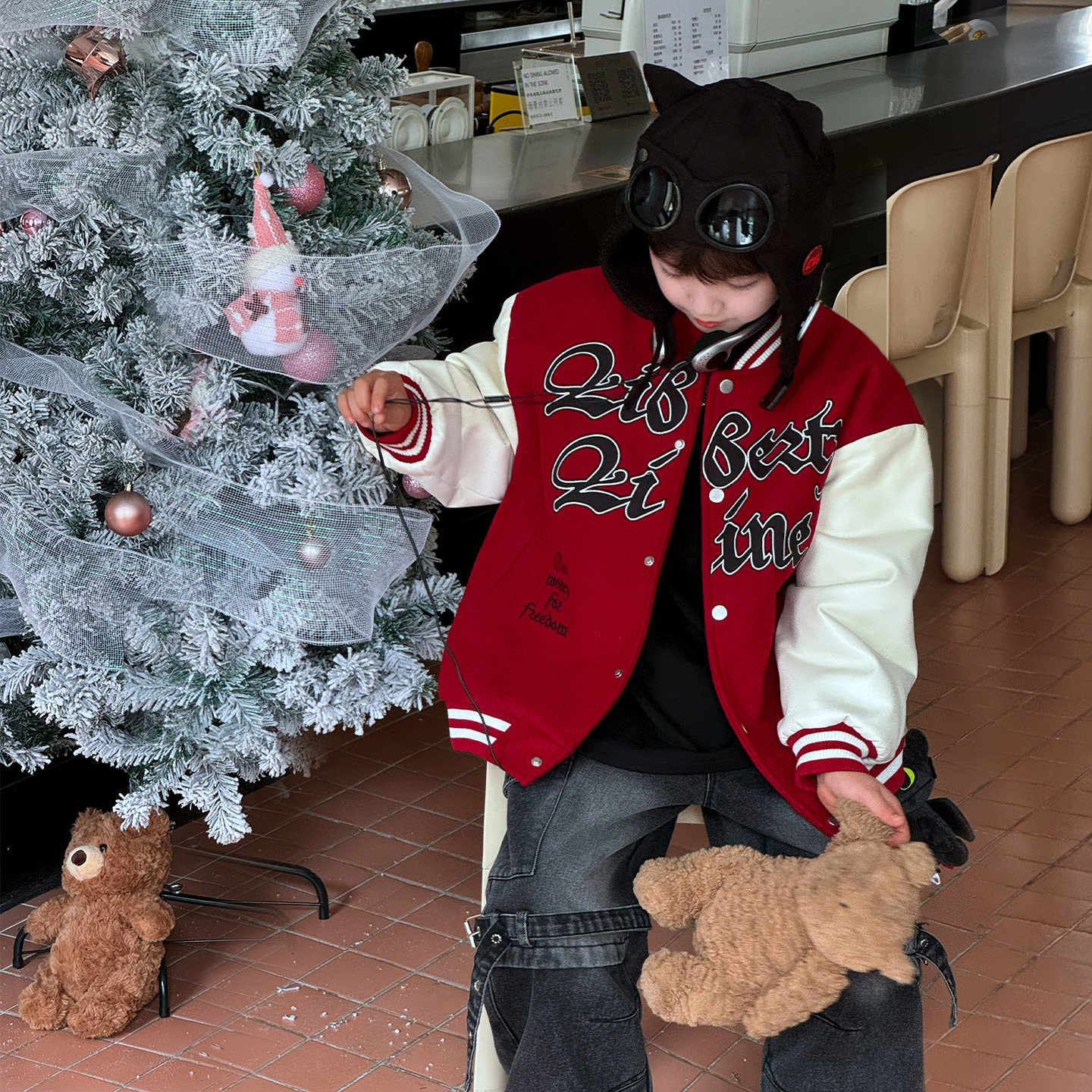 顽兔2025男童冬款字母刺绣印花拼色中大童外套绗棉加厚儿童棒球服,童装/婴儿装/亲子装,普通外套,淘宝优惠券,粉丝福利购,淘宝优惠卷