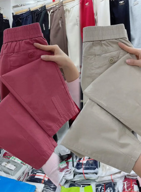 纯棉九分裤女夏季新款宽松百搭小脚哈伦裤洋气显瘦透气休闲裤薄款