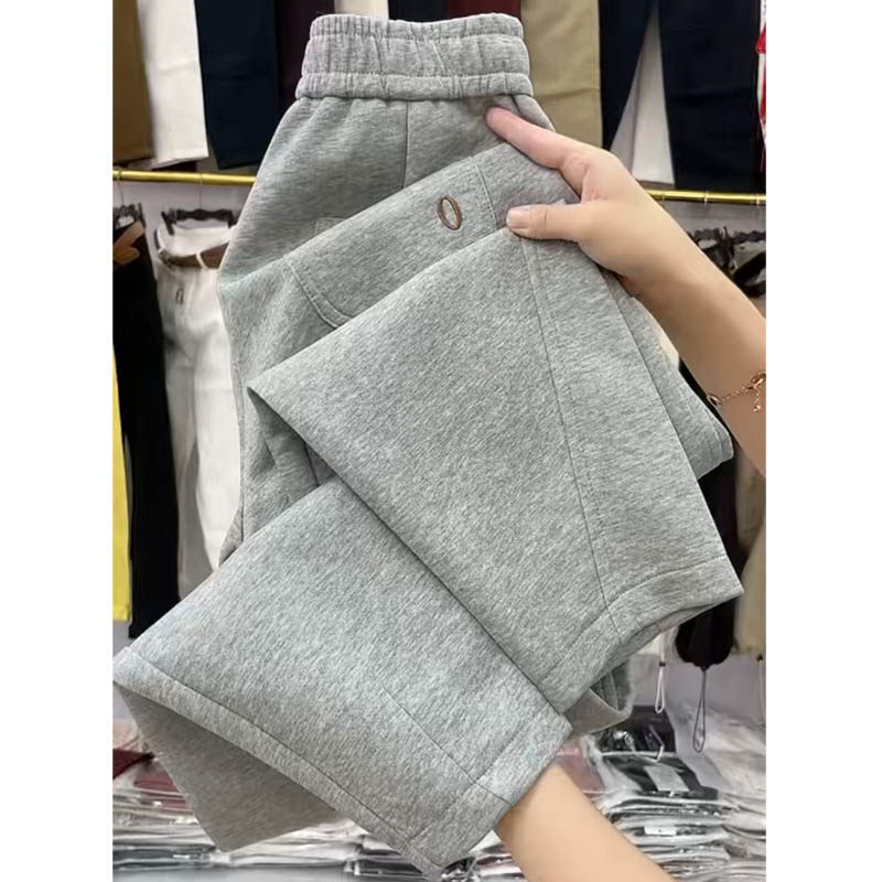 小个子加绒加厚直筒休闲卫裤女秋冬新款高腰显瘦哈伦裤宽松运动裤,女装/女士精品,休闲裤,淘宝优惠券,粉丝福利购,淘宝优惠卷