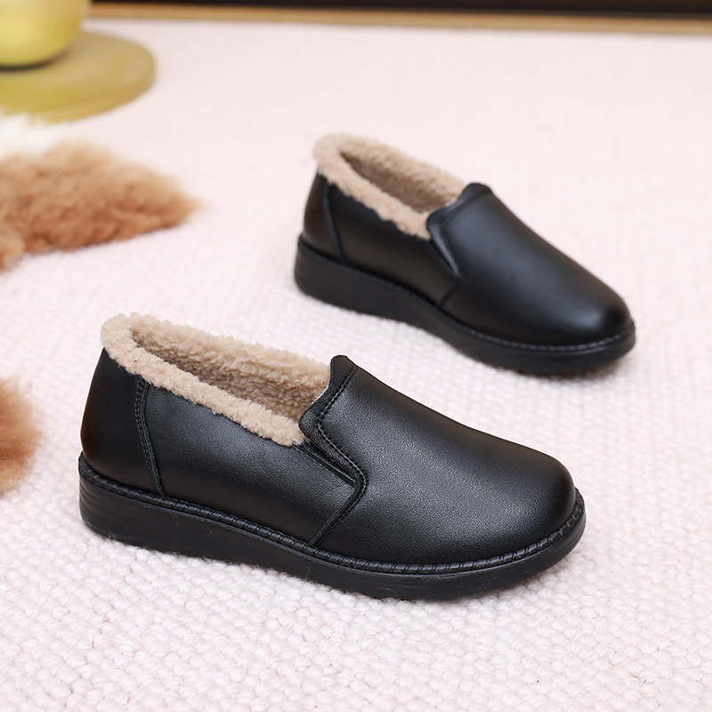 肯德基工作鞋女冬季加绒保暖