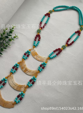 复原秦汉四层仿玉璜璎珞汉服古装配饰项链战国魏晋宿命玉衡女款