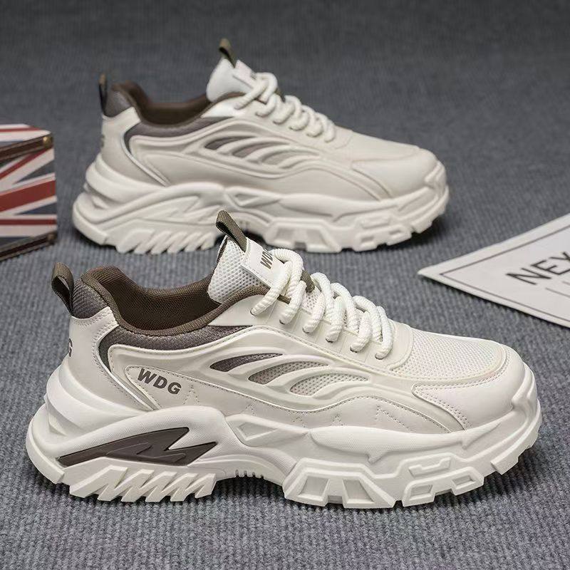 男鞋冬季厚底耐磨增高透气网面跑步运动鞋青少年潮流百搭老爹潮鞋,流行男鞋,老爹鞋,淘宝优惠券,粉丝福利购,淘宝优惠卷