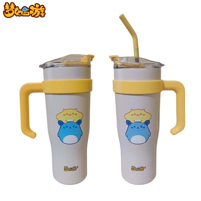 【梦幻西游吉里咕噜水杯】保温吸管大容量不锈钢便携式冰霸水杯子